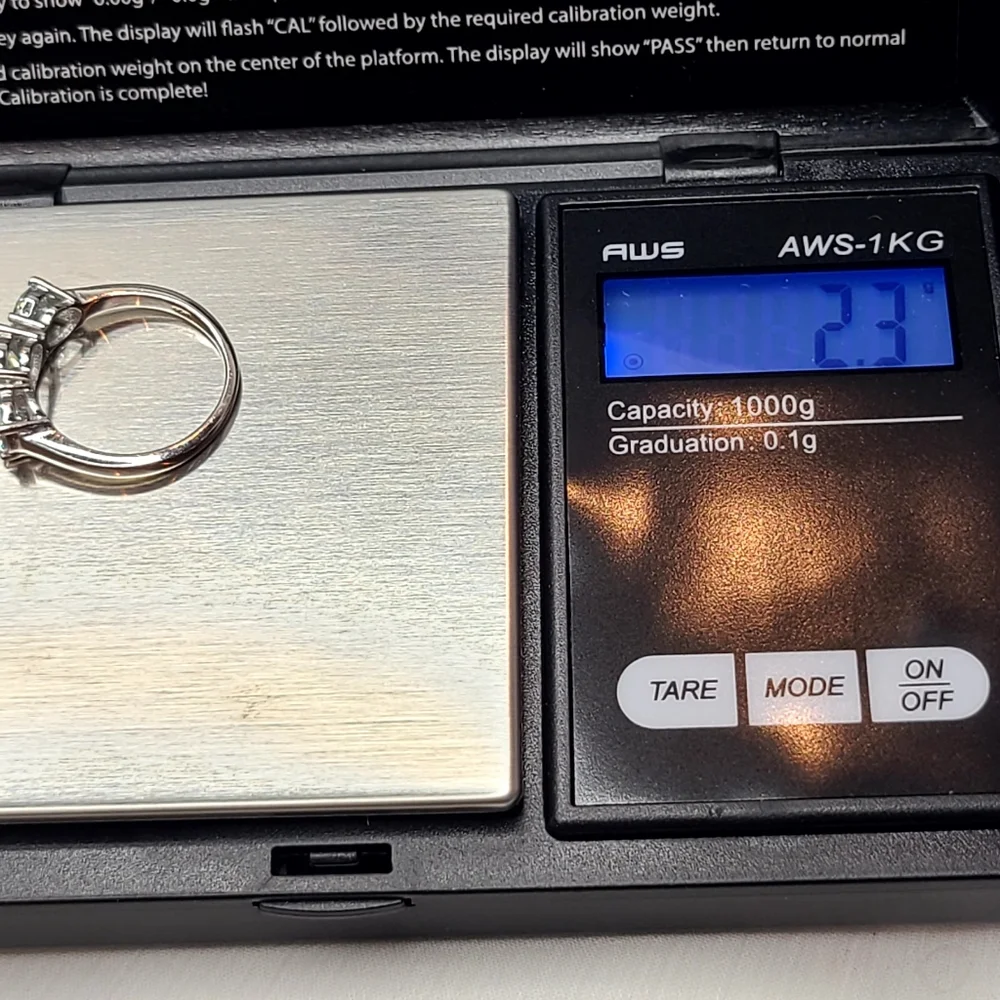 Moissanite 3 Stone 2.50 Carat Band Ring